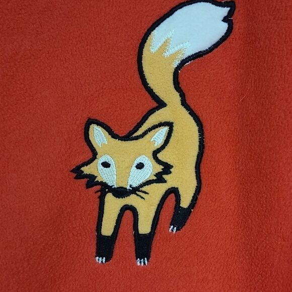 Nick & Nora Red Fox Fleece Footed Onesie Pajamas Women’s Cozy Winter Sleepwear - Picture 4 of 10